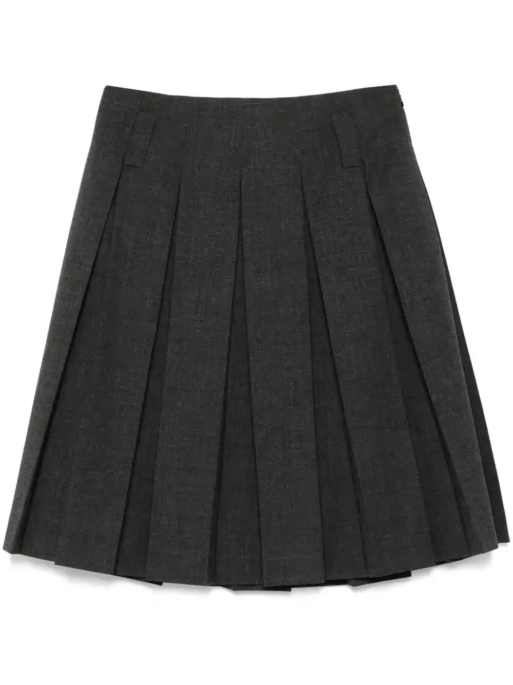 pleated mini skirt