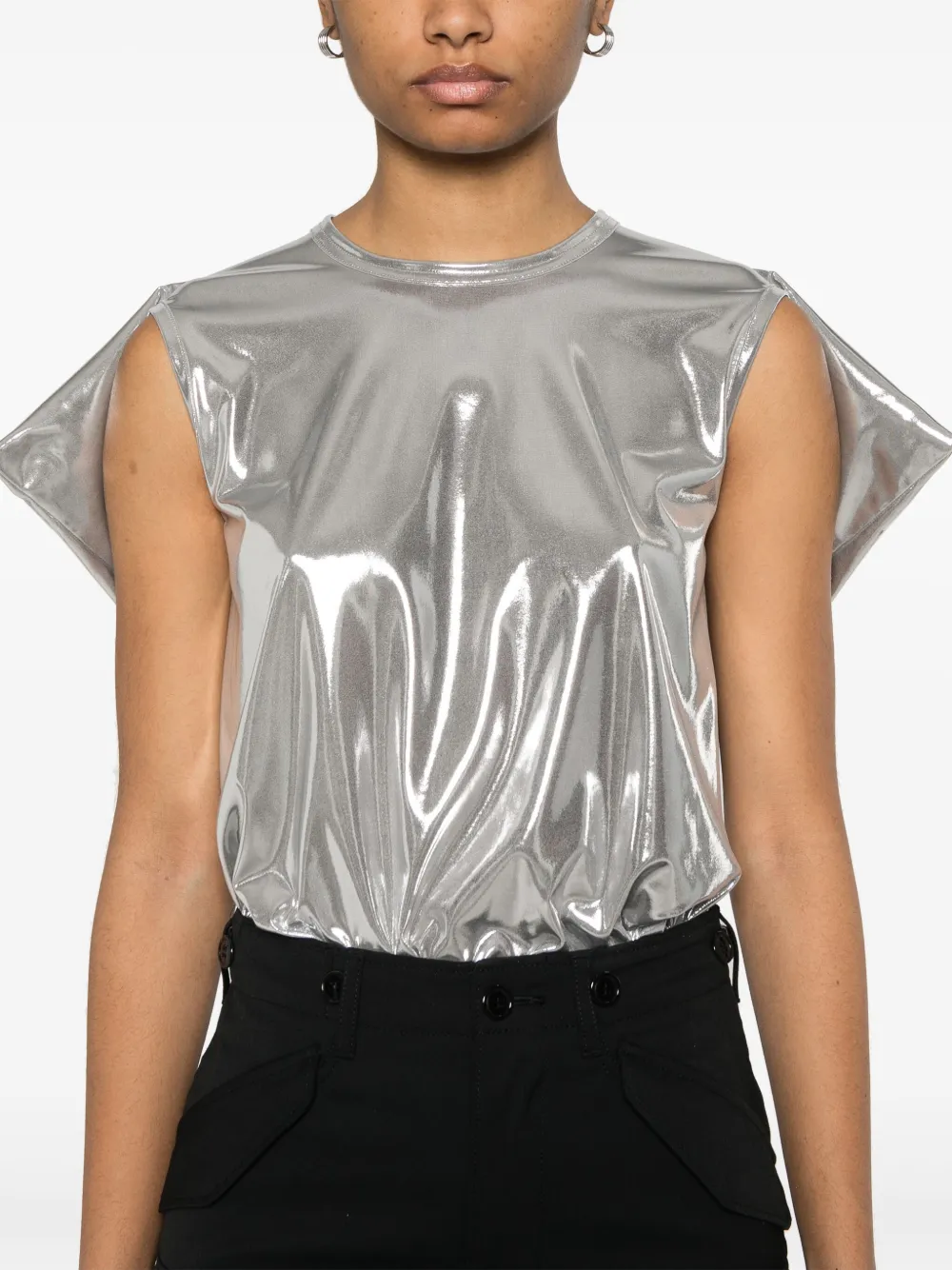 Junya Watanabe Metallic top Zilver