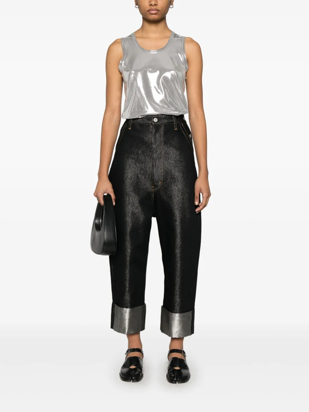 Junya Watanabe Metallic tanktop - Grijs