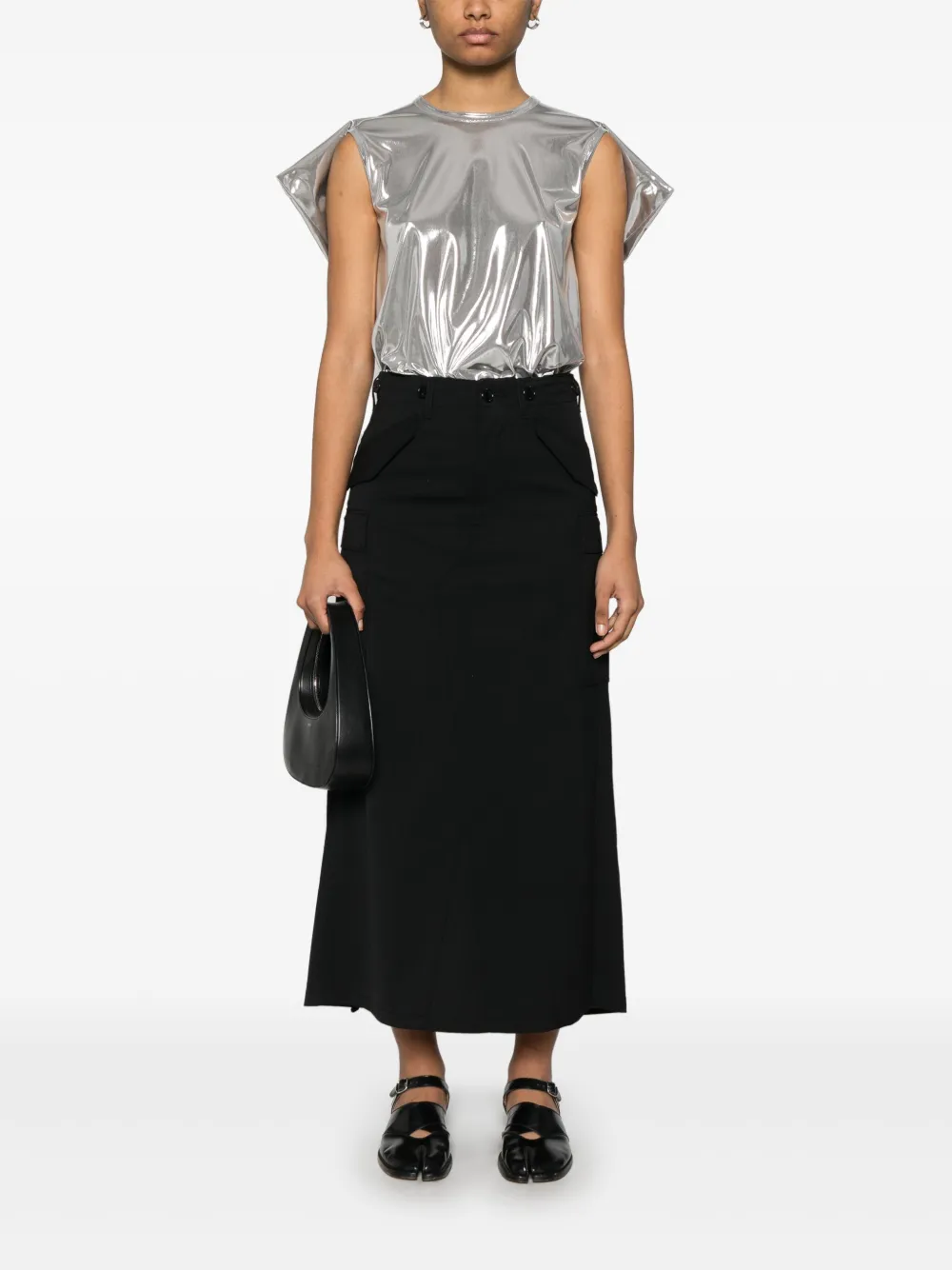 Junya Watanabe Cargo midi-rok - Zwart