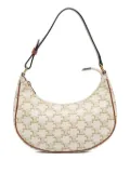 Céline Pre-Owned 2021 Triomphe Coated Canvas Ava shoulder bag - White
