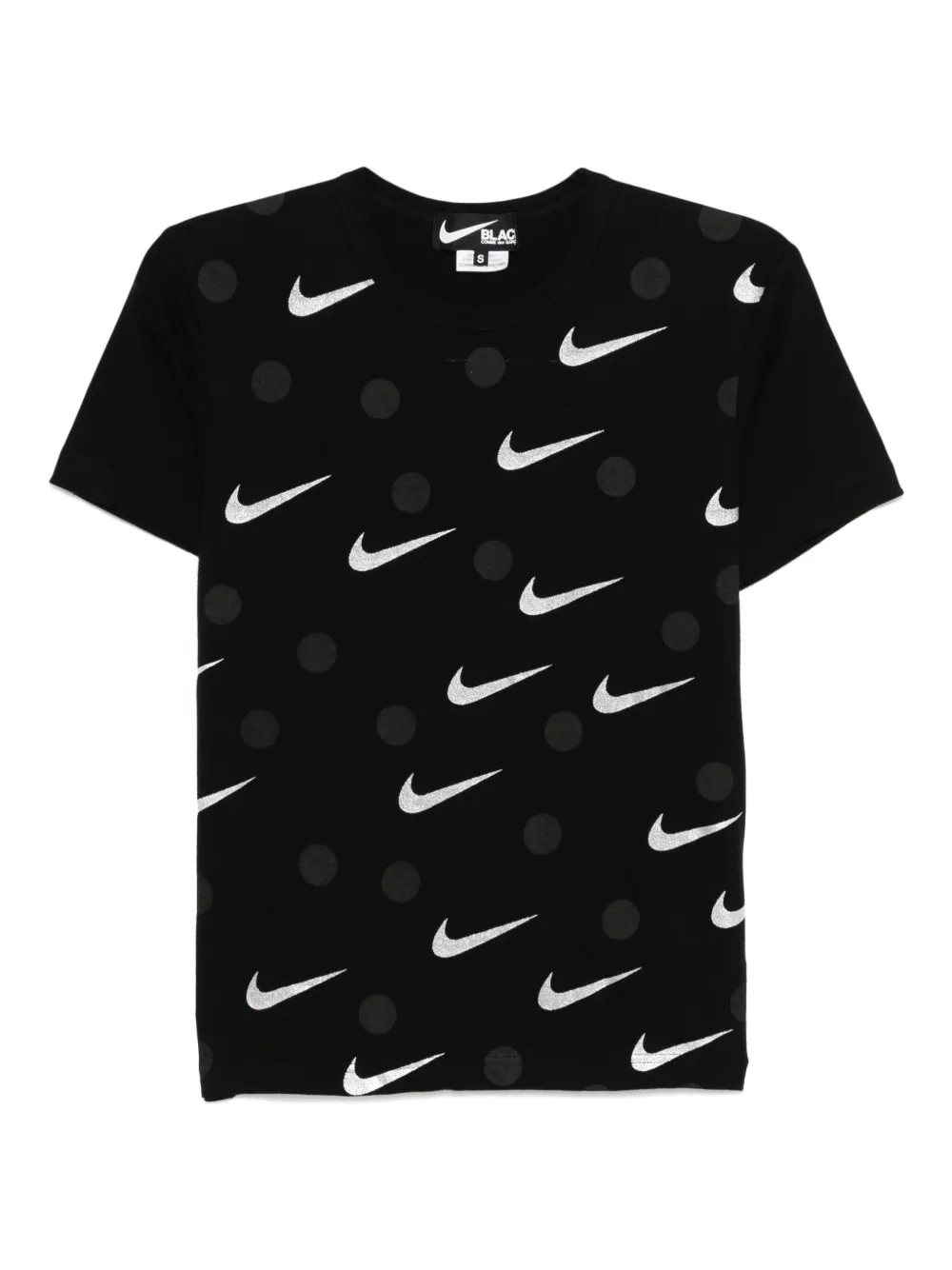 Shop Black Comme Des Garçons X Nike Printed T-shirt