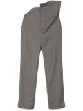 JUNTAE KIM tailored rose trousers - Grey
