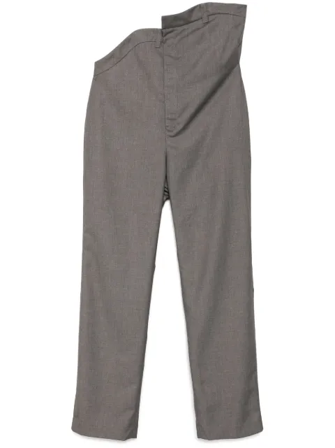 JUNTAE KIM pantalones de vestir con rosas