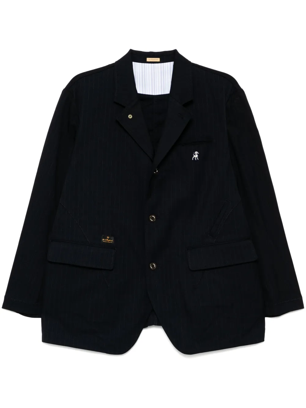 Undercover logo-patch blazer | Blue | Image 1