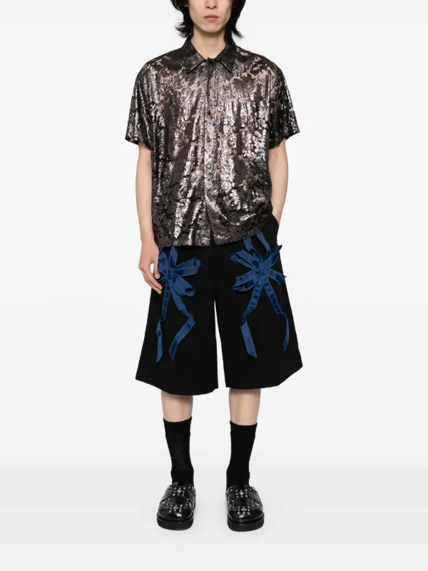 JUNTAE KIM APPLIQUE SHORTS JUNTAE KIM | SHORTS APPLIQUE Monde