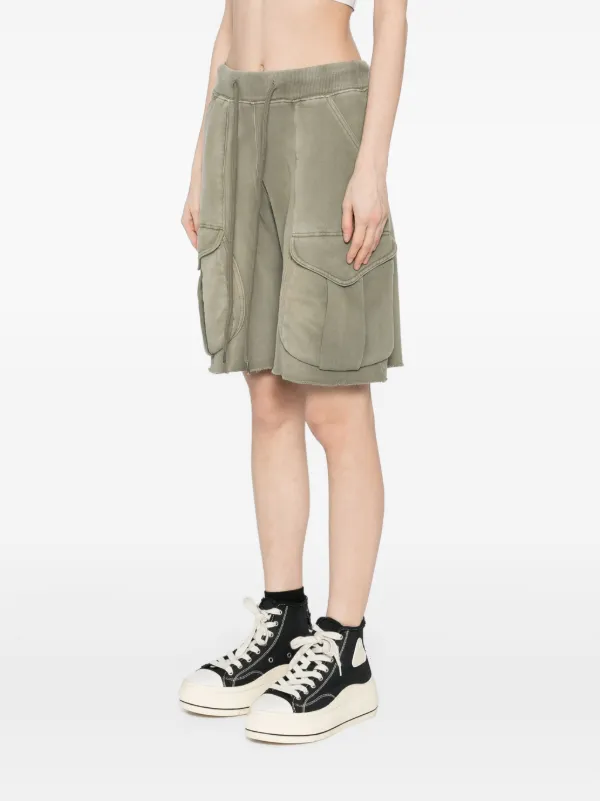 R13 multi-pocket Sweatshorts | Green | FARFETCH
