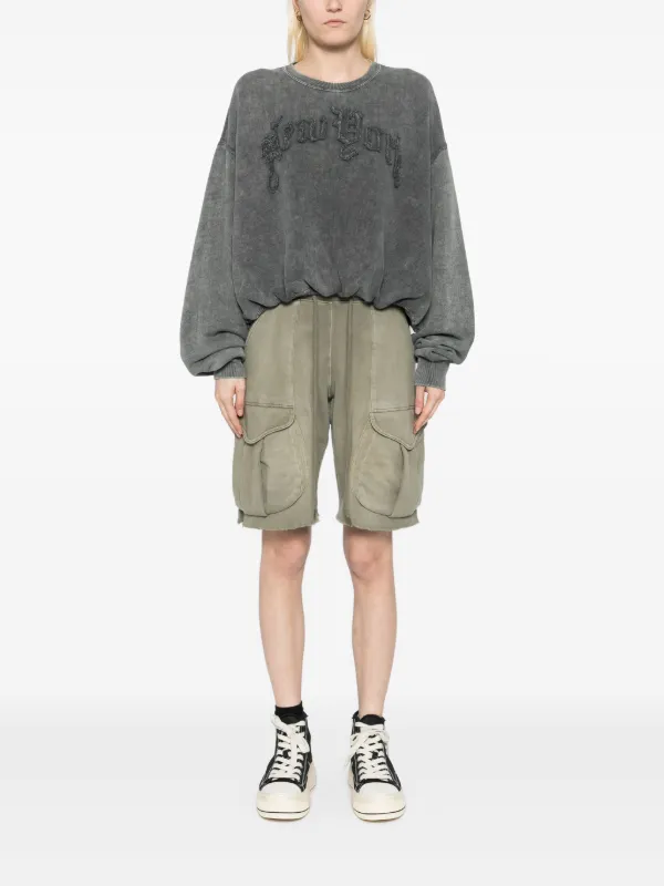 【R13】国内発送★Multipocket Relaxed Sweatshorts MULTIPOCKET RELAXED SWEATSHORTS - LIGHT STONE – R13
