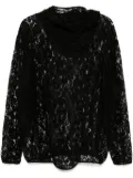 JUNTAE KIM Slashed hoodie - Black