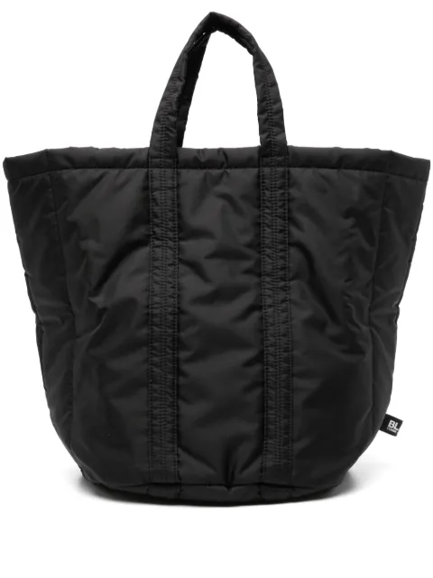 Black Comme Des Garçons small circular tote bag