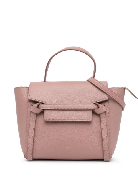 Céline Pre-Owned bolsa satchel Nano Grained Calfskin Belt Bag 2018-2024
