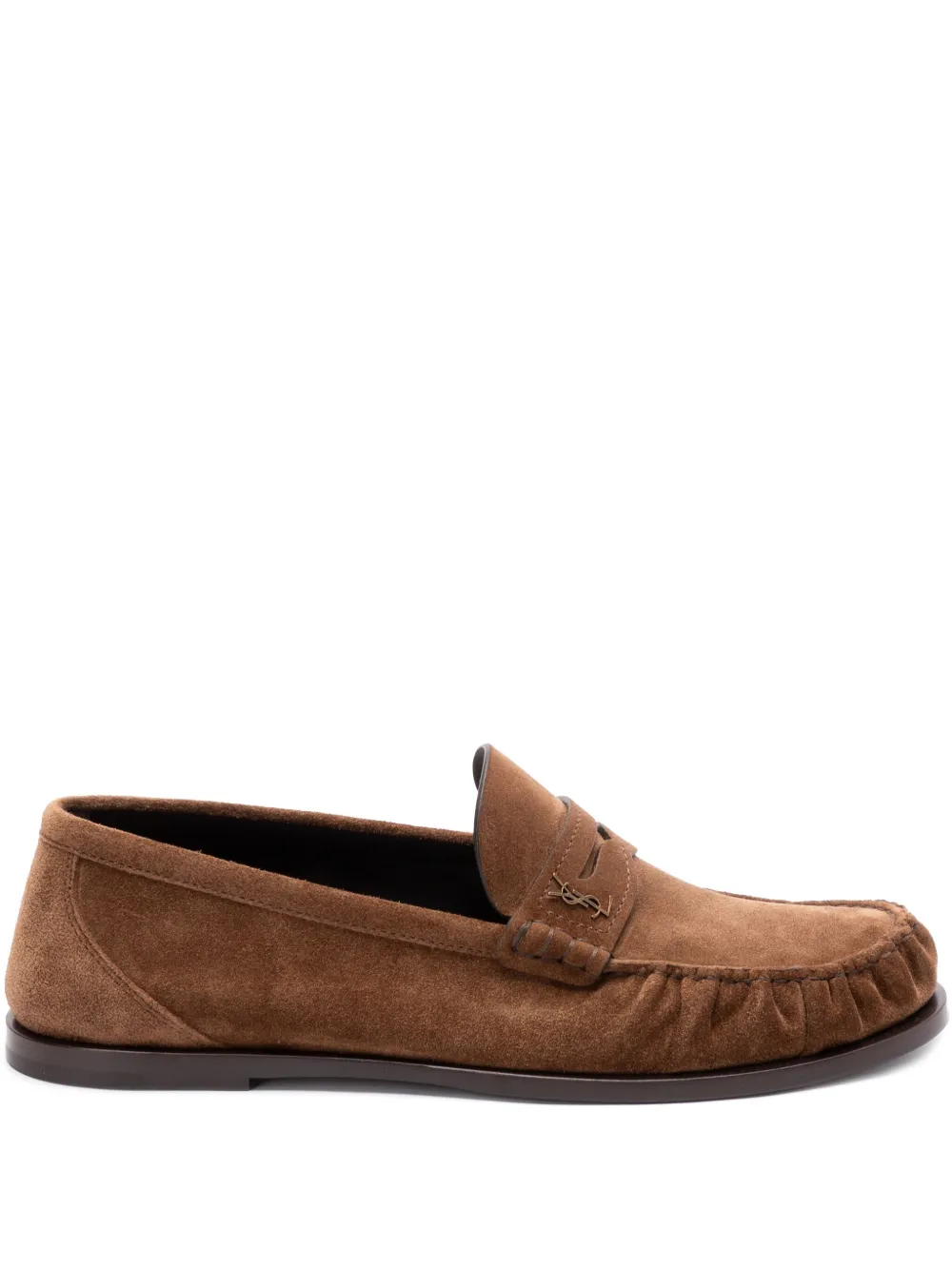 Saint Laurent suede loafers Brown