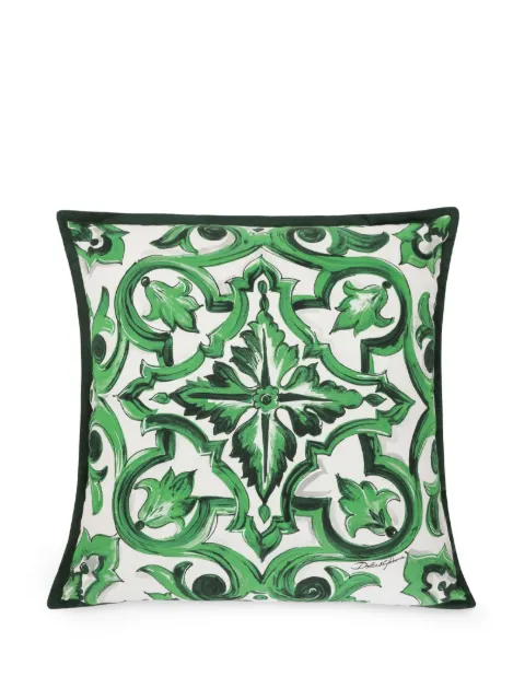 Dolce & Gabbana majolica print cushion 