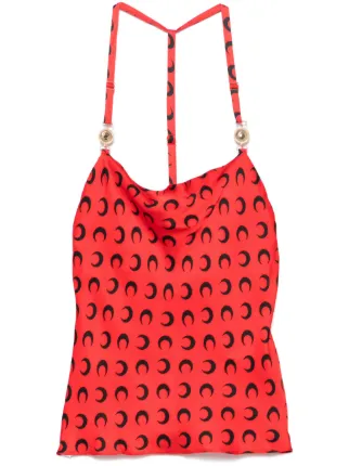 ajgdaourbw 専用Marine Serre ムーンプリントトップ Marine Serre ムーンプリント トップ | レッド | FARFETCH JP