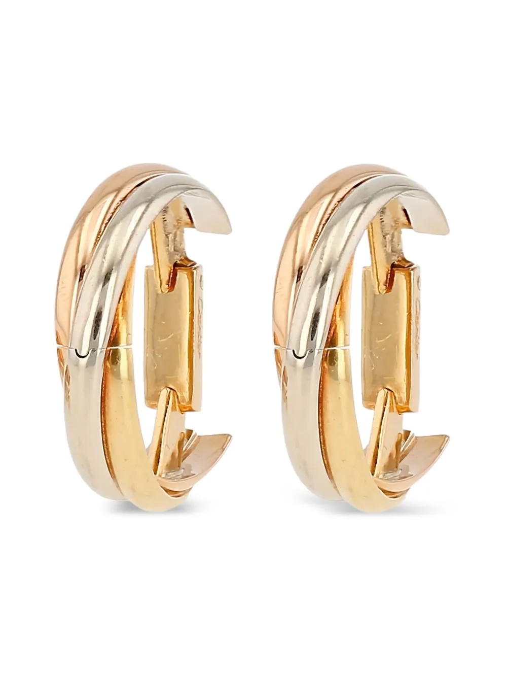 Cartier 2010s pre-owned 18kt gold Trinity cufflinks