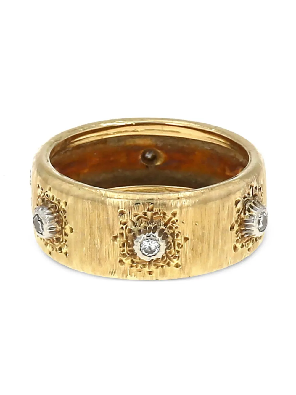 Buccellati Geelgouden Macri Classica ring met diamant