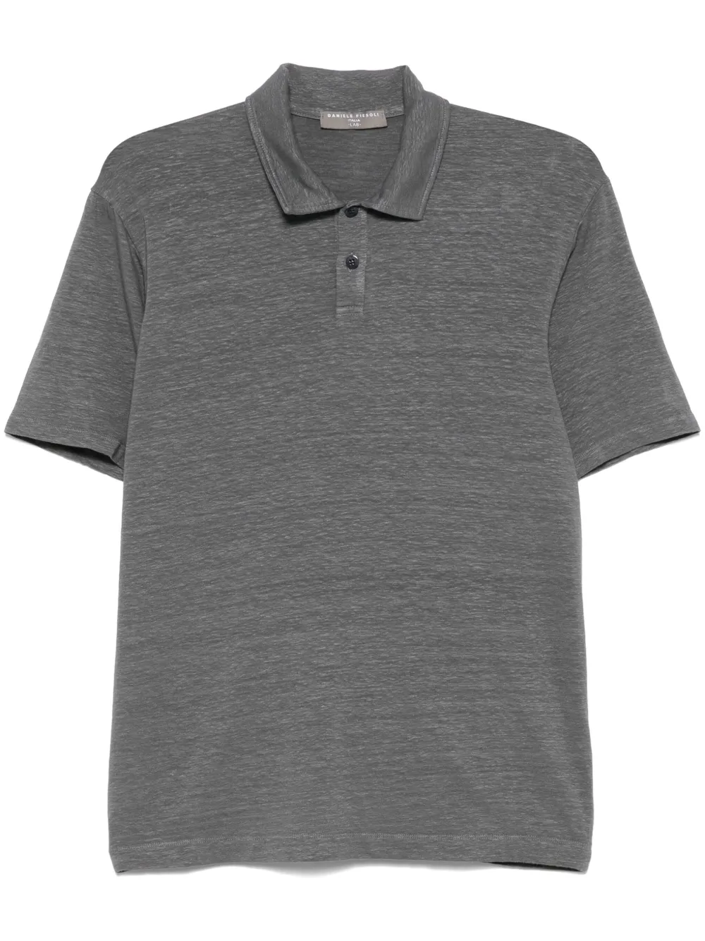 slub-texture polo shirt