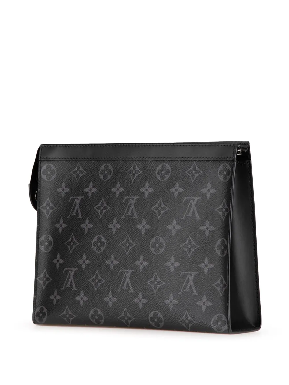 Louis Vuitton Pre-Owned 2021-2024 Monogram Eclipse Pochette Voyage MM clutch - Zwart