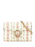 Gucci Pre-Owned 2016-2024 Limited Edition Mini Leather Floral Print Dionysus Wallet On Chain crossbody bag - White