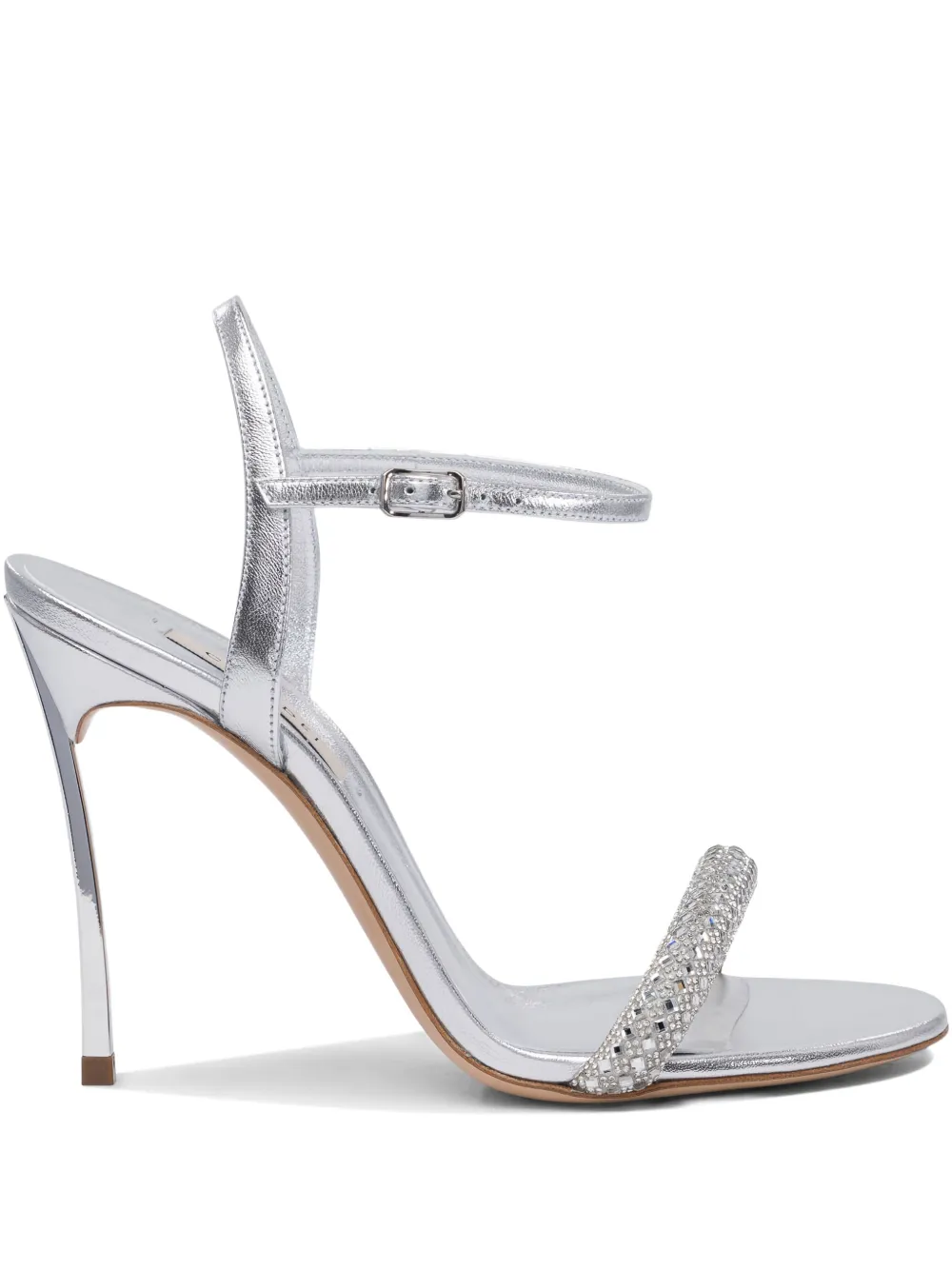 Casadei crystal-embellished sandals Silver