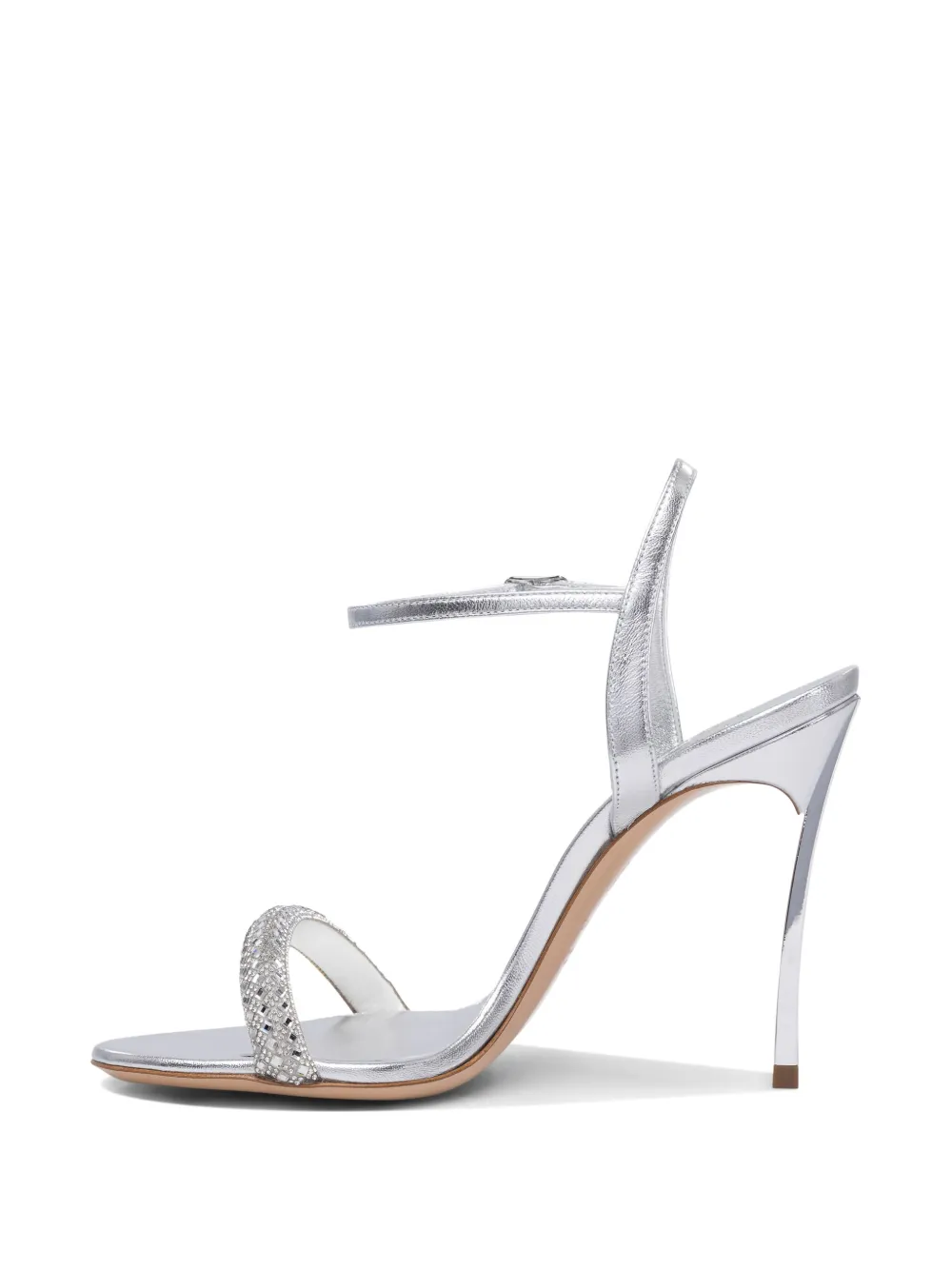 Casadei crystal-embellished sandals Silver