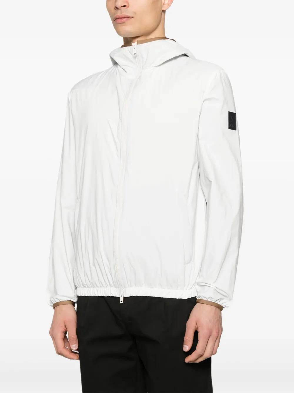 Fay Windjack met logopatch Wit