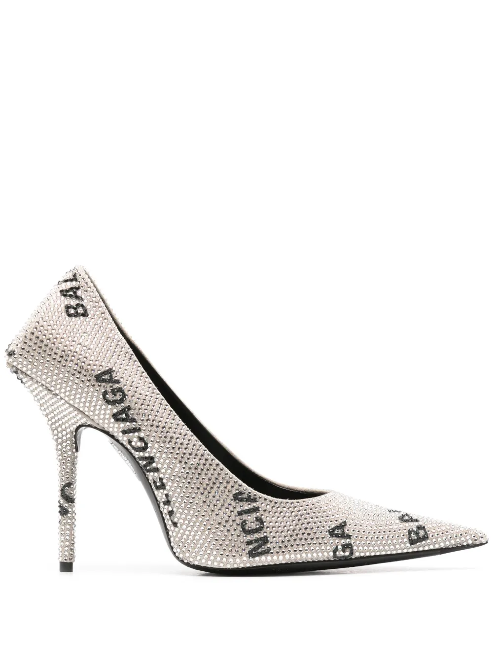 Balenciaga 110mm Square Knife pumps Silver