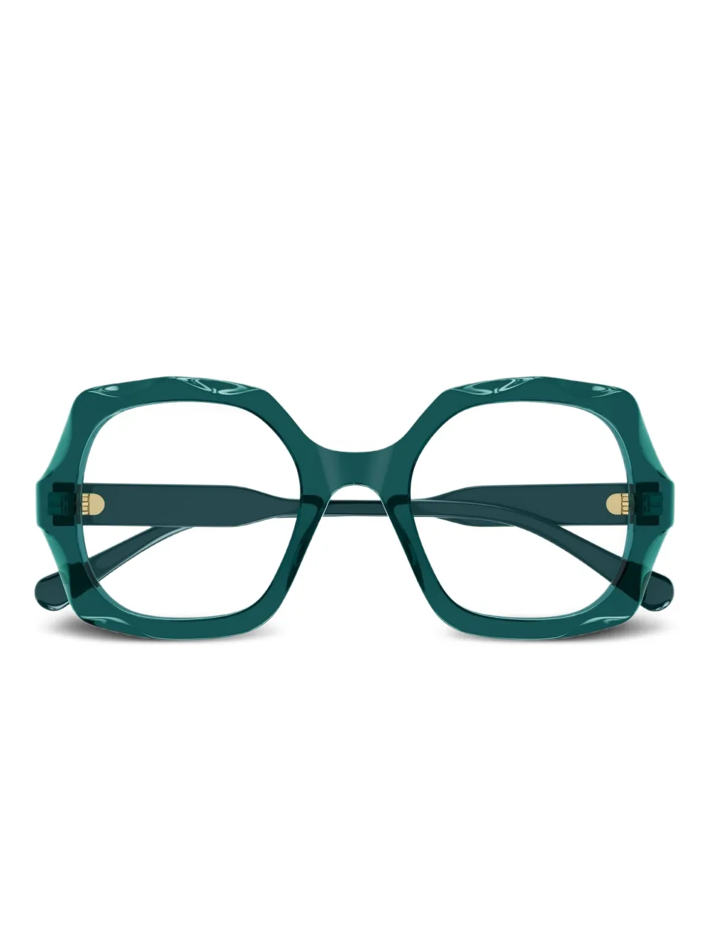 Chloé Eyewear Bril met geometrisch montuur Groen