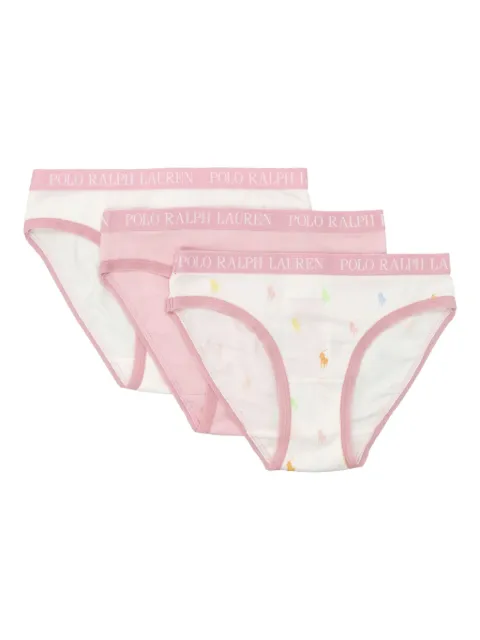 POLO RALPH LAUREN KIDS 3er-Set Slips mit Logo-Bund