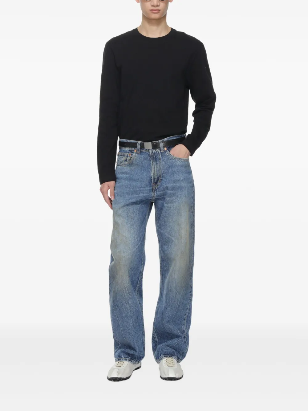 Jil Sander Lichtgewicht trui Zwart