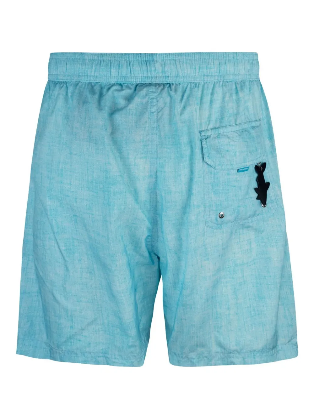 Paul & Shark logo-plaque swim shorts - Blauw