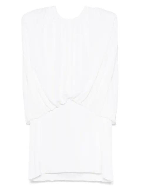 Bevza gathered-detailed mini dress