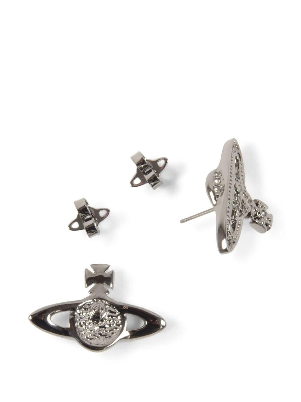 Vivienne Westwood Mini Bas Relief Earrings | Silver | FARFETCH