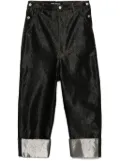 Junya Watanabe lamé jeans - Black