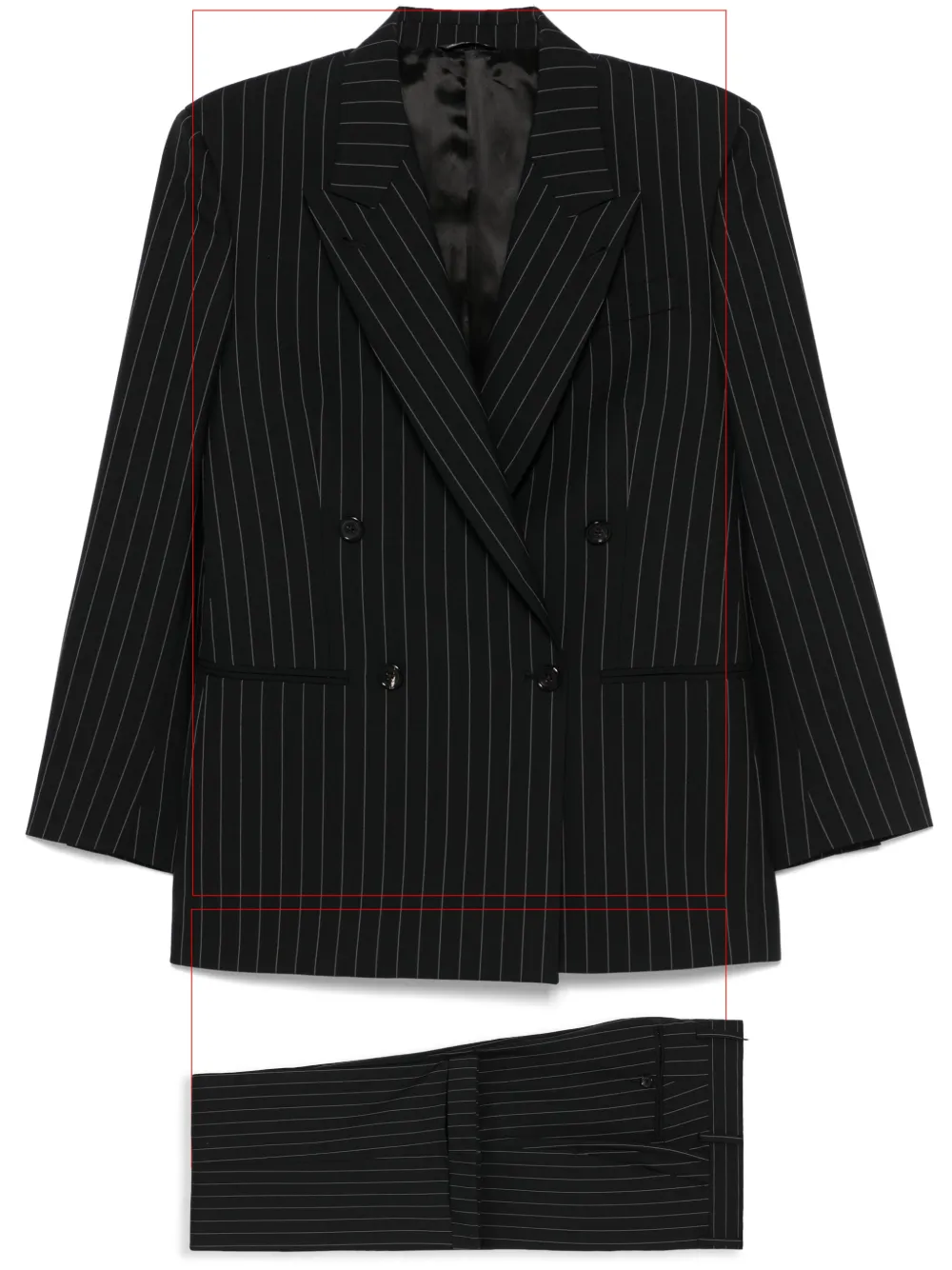 Eraldo Pinstriped Suit In Black