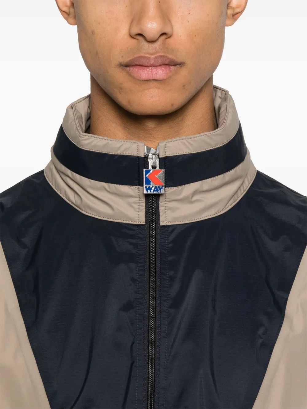 K-Way Jack met colourblocking Wit