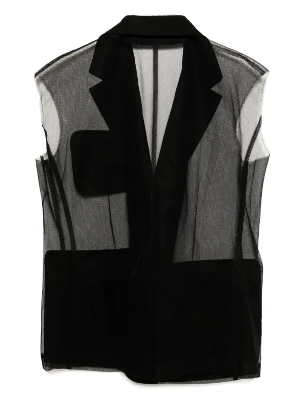 Black Comme Des Garçons ノースリーブ ジャケット | ブラック