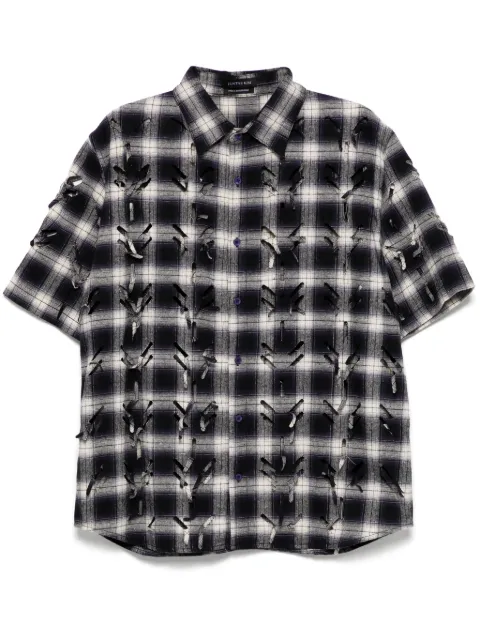 JUNTAE KIM camisa con cortes a láser