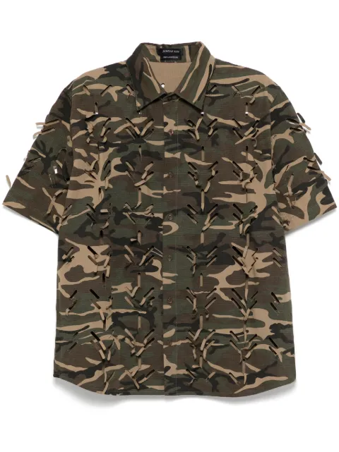 JUNTAE KIM camisa con cortes a láser