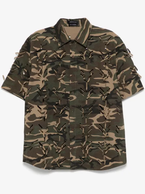 JUNTAE KIM laser-slashed shirt