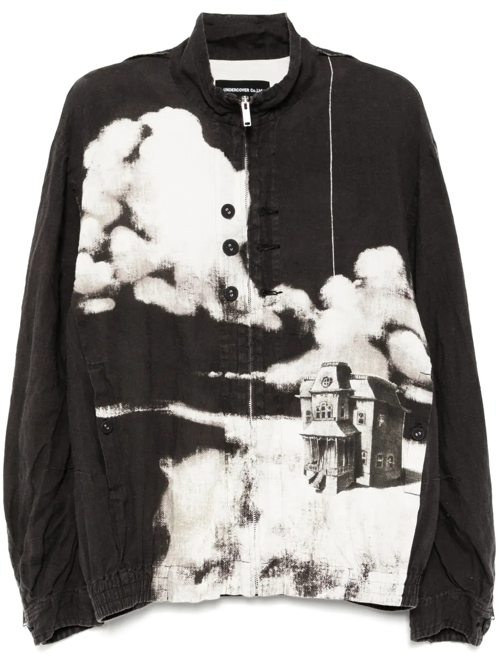 Undercover printed jacket | Black | Image 1