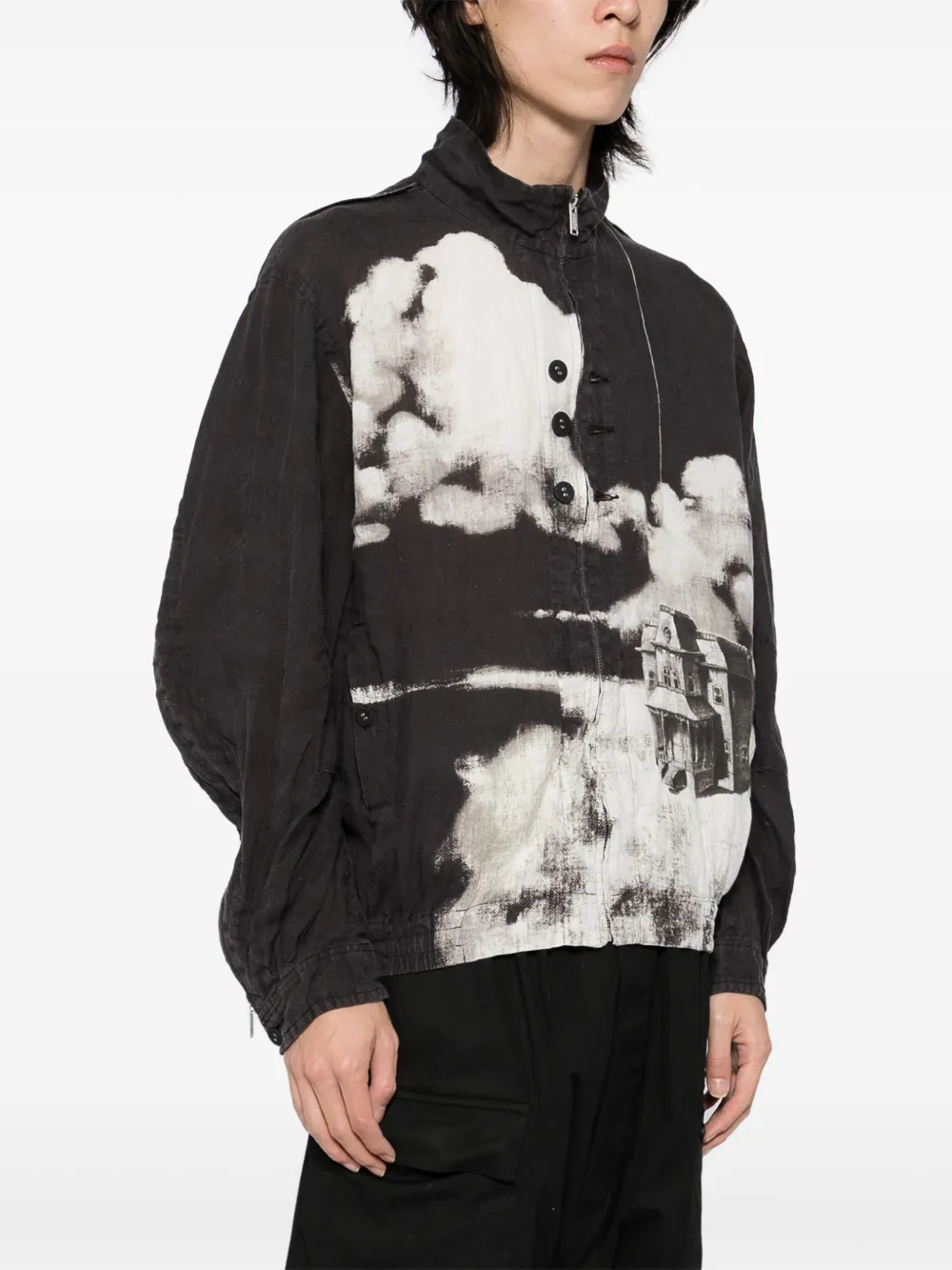 Undercover Jack met print Zwart