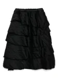 Black Comme Des Garçons layered skirt