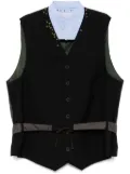Kolor panelled waistcoat - Blue