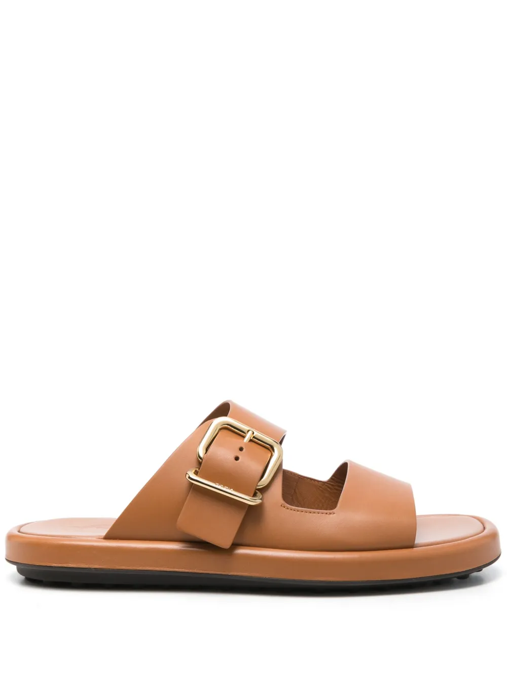 Tod's leather slides Brown