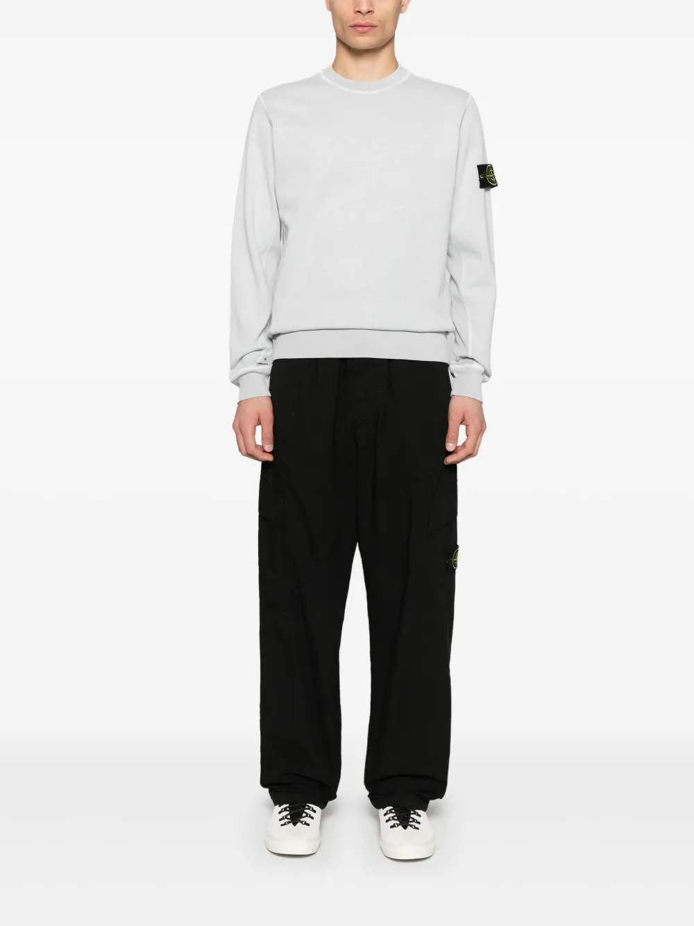 Stone Island Cargo broek met Compass-logopatch - Zwart