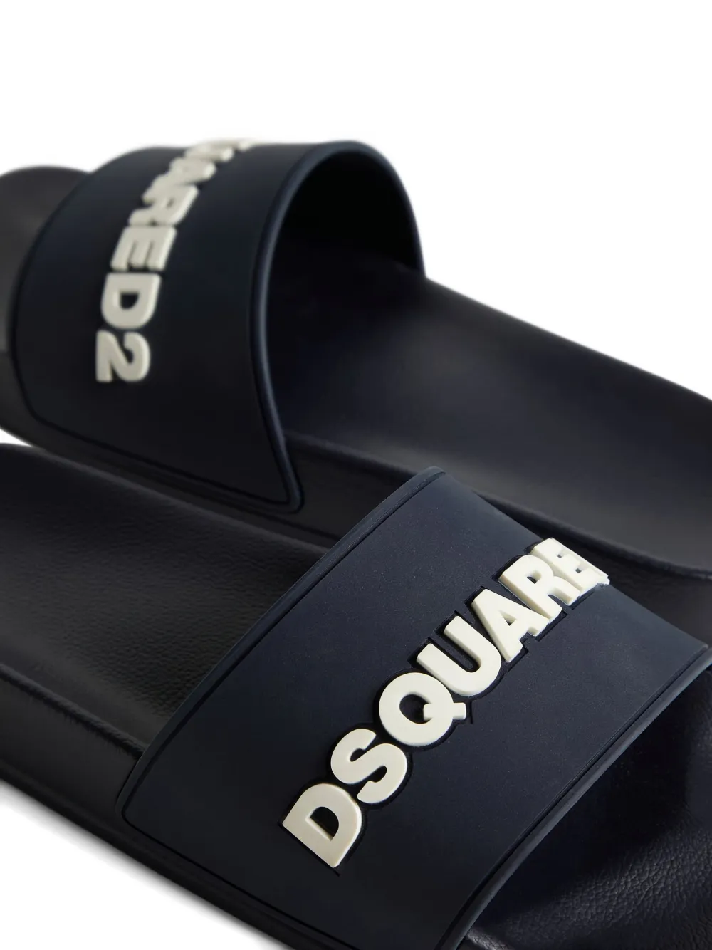 DSQUARED2 logo-embossed slides Blue