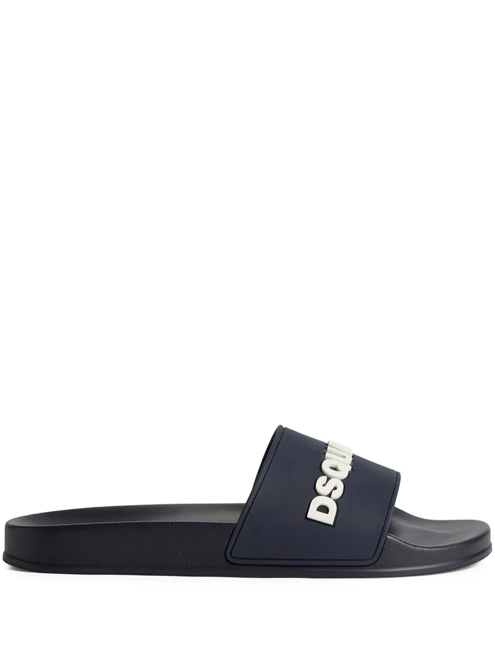 DSQUARED2 logo-embossed slides Blue