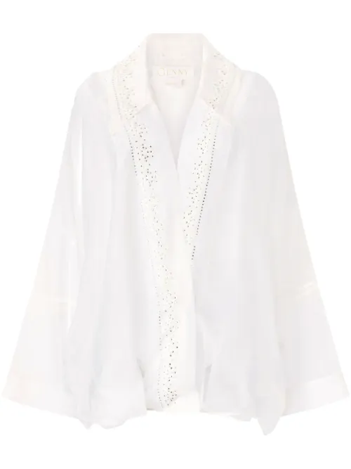 Genny blouse à broderies - Blanc - Genny - Modalova