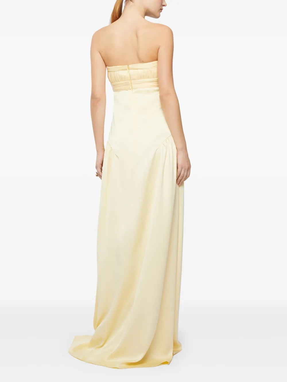 GENNY DRAPED-DETAILED MAXI DRESS 